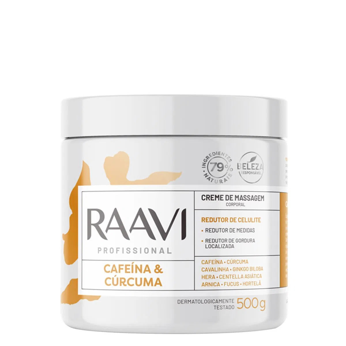 Caffeine & Turmeric Body Massage Cream Raavi 500g