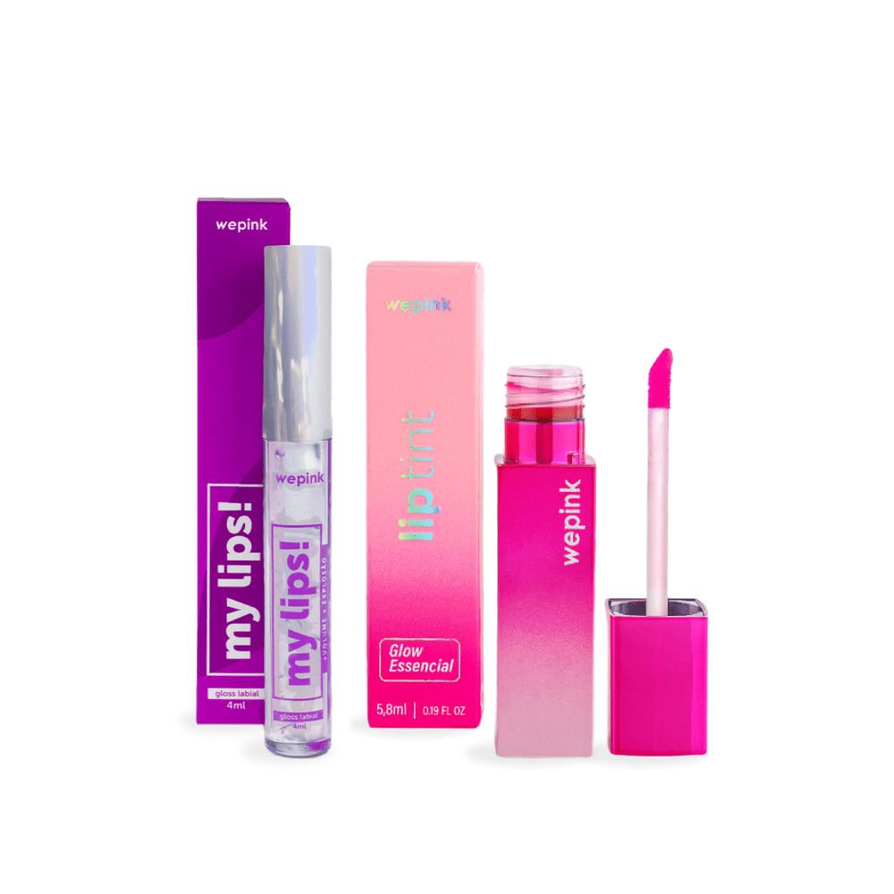Kit Gloss My Lips + Lip Tint Glow Essencial - We Pink