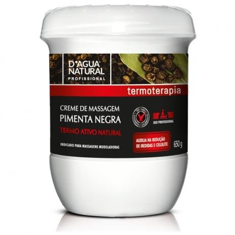Black Pepper Massage Cream D'agua Natural - 650gr