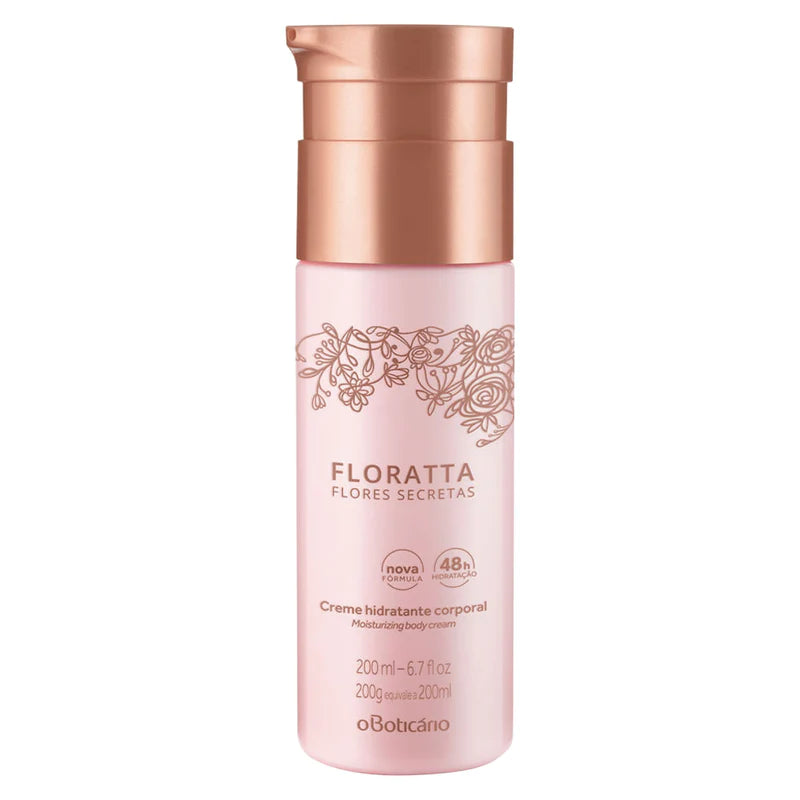 Floratta Flores Secretas Moisturizing Body Cream, 200g