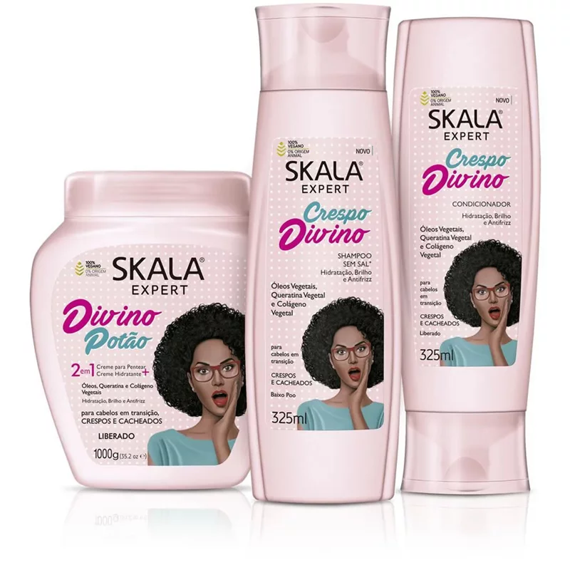Crespo Divino Kit + Shampoo + Skala Treatment Cream