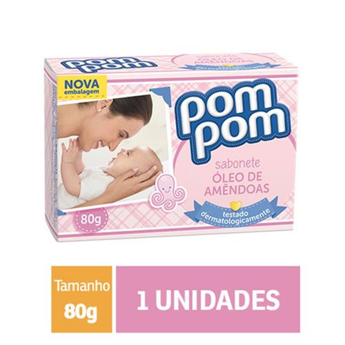 Pom Pom Almond Oil Soap 80g