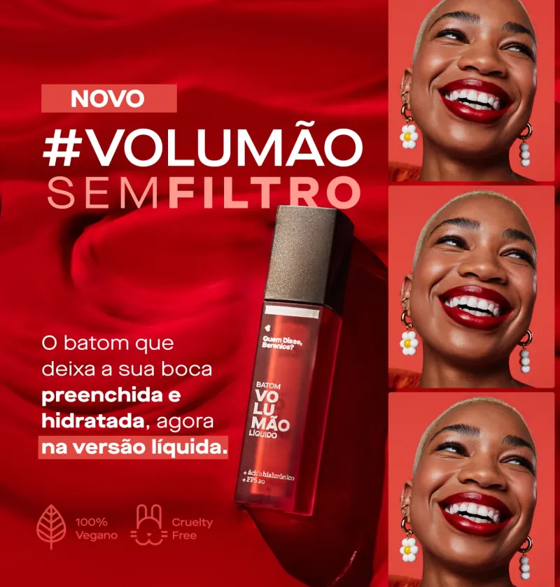 Roseli Volumão Liquid Lipstick - Quem Disse, Berenice? - 5,5ml