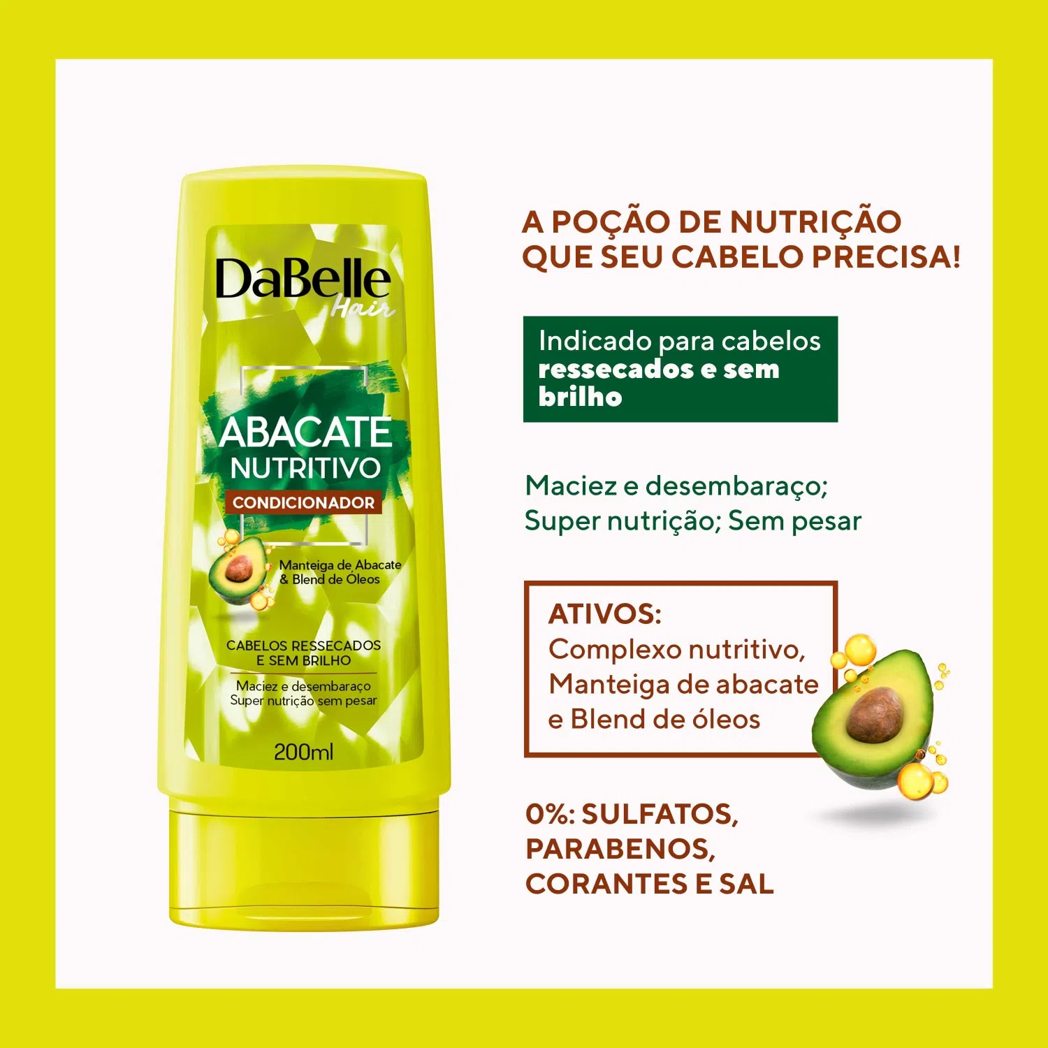 DaBelle Hair Nourishing Avocado Conditioner - 200ml
