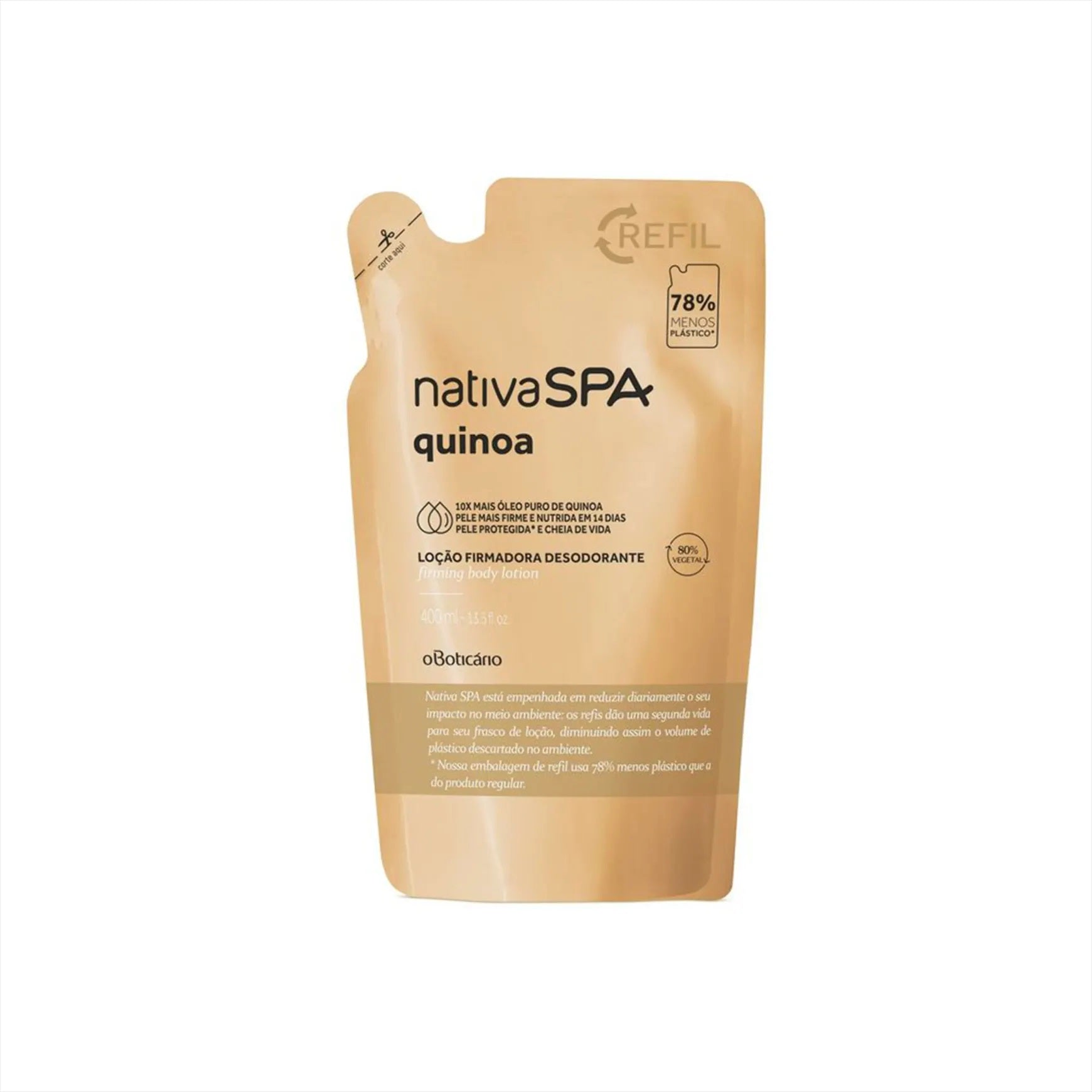 Nativa Spa Quinoa Firming Deodorant Body Moisturizer Refill - 400ml