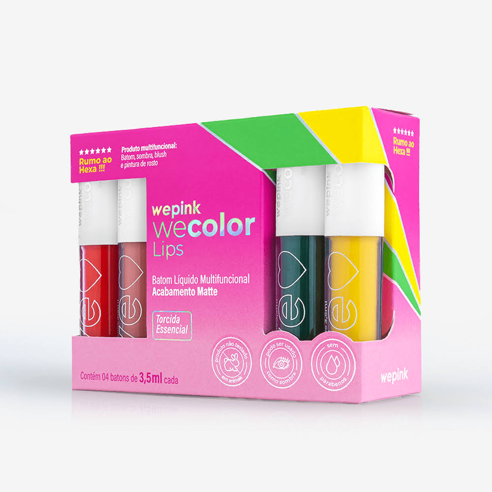 Wecolorlips - Multifunctional Matte Lipstick - 3,5ml cada - We pink